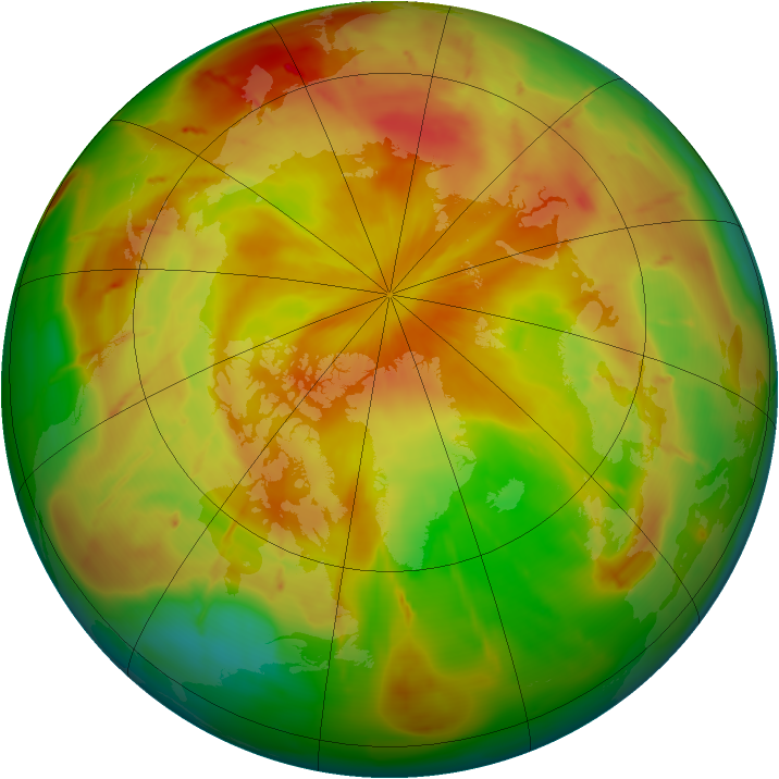 Arctic ozone map for 02 May 2010